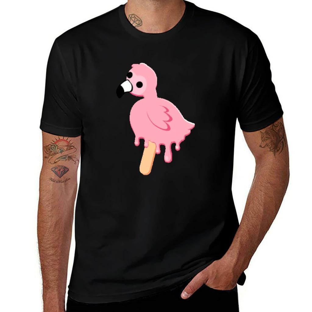 Flamingo Bird Popsicle T-Shirt Gym Training T-Shirt