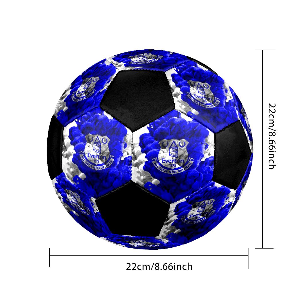 Everton FC Indoor Soccer Ball Colorful Machine Stitched PVC Size 5 Team Training Competition Ready Durable High-Bounce Cool Sports Gift