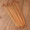 Carbonized Bamboo Straight Knitting Needles Set for Scarves and Sweaters