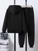 New Autumn/winter 2-piece Children's Hoodie Jogging Pants Set Featuring Stylish Cool Patterns Sporty Casual