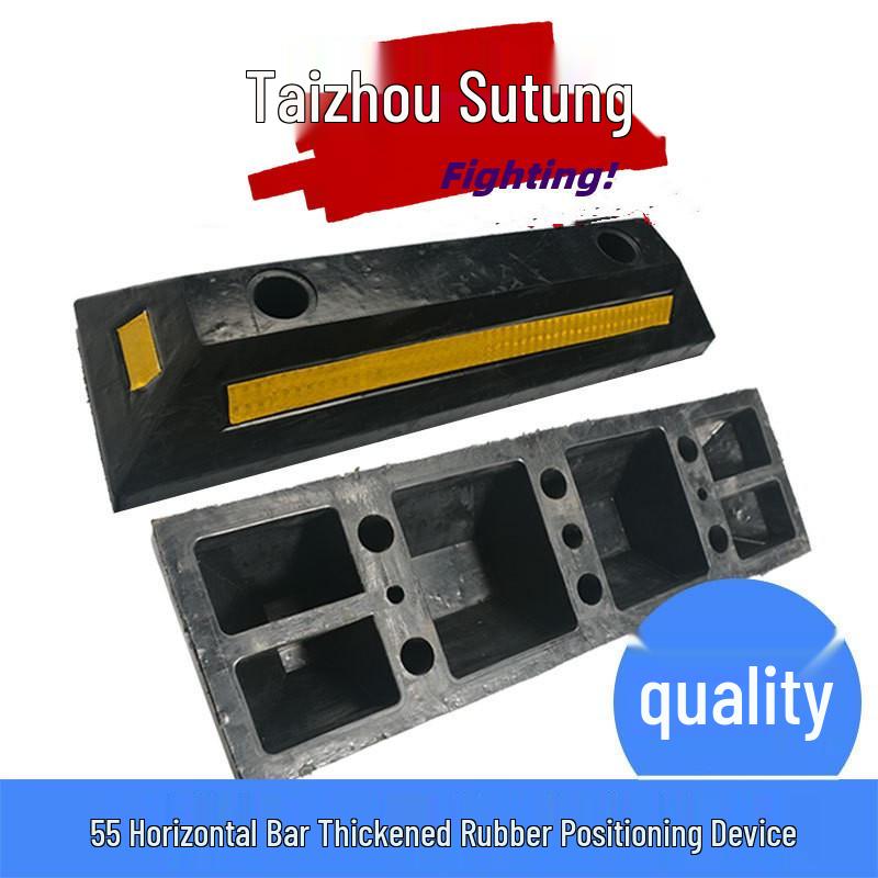 1m Durable Rubber-Plastic Parking Stopper – Anti-Collision Wheel Positioner