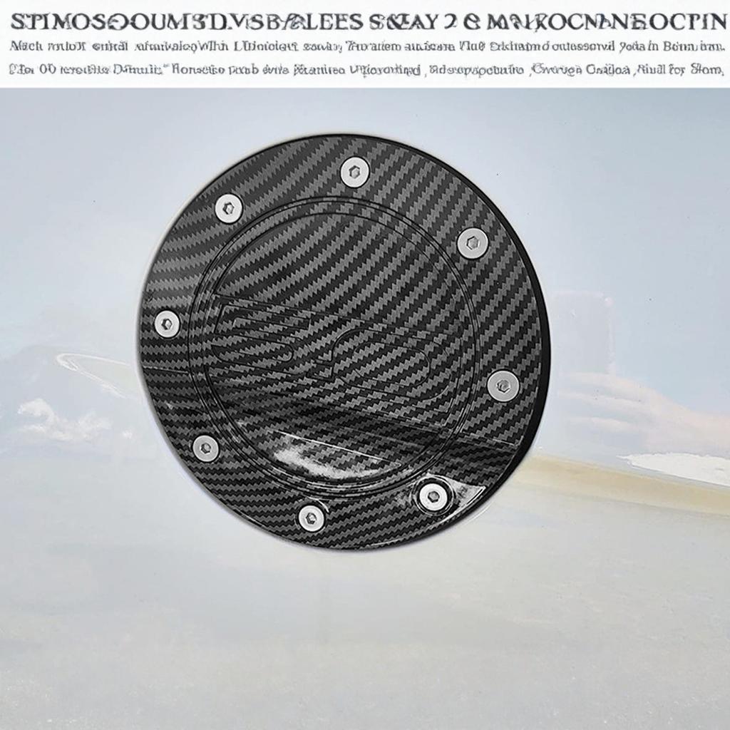 Replacement Carbon Fiber Pattern Fuel Tank Cap for 2015 - 2020