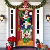 1PC Background Cloth Atmosphere Polyester Party Supplies Christmas Door Hanging Christmas Decorations Blanket