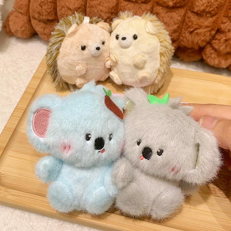 Jinnew Cute Animal Plush Keychain With Magnetic Pair For Bookbag And Gift Use