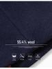 Men's European Size Wool Blend Business Overcoat with Scarf - Autumn/Winter Fashion, Wrinkle-Free Design, Cross-Border Style