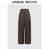 UR Women's Retro Drapey Wide-Leg PU Pants