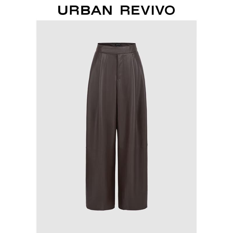 

UR Women s Retro Drapey Wide-Leg PU Pants XL
