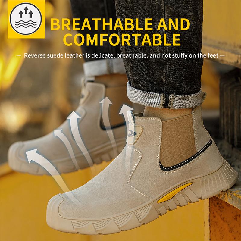 Încălțăminte de protecție a muncii Pantofi de asigurări de muncă Încălțăminte cu vârf de oțel Pantofi purtabili Pantofi de muncă pentru bărbați Pantofi de siguranță pentru sudori