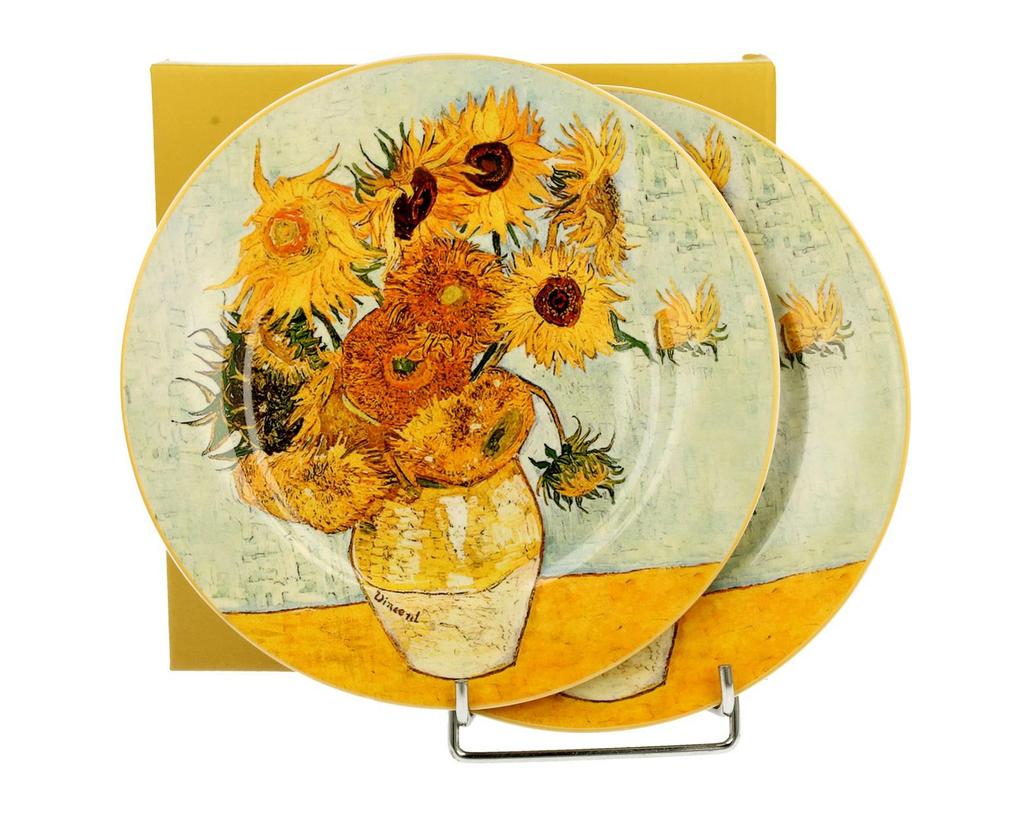 Komplet 2 Talerzy Deserowych Van Gogh
