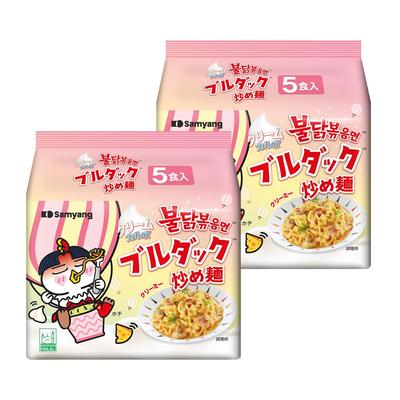 Buldak Noodles Set [Official] Stir-fried 10-Serving (Cream Carbonated)