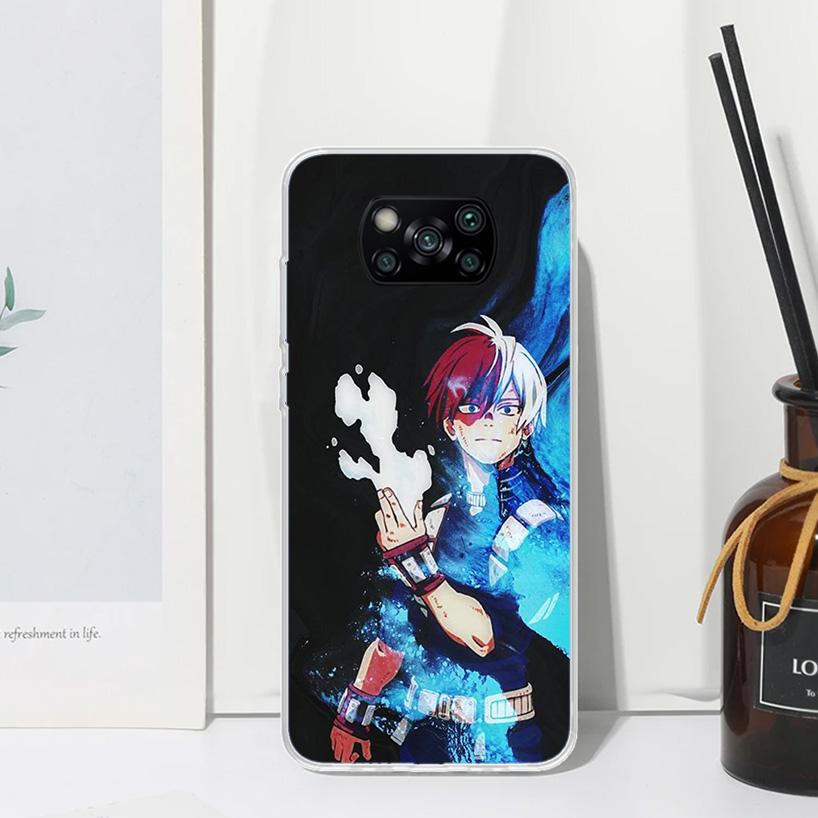 

My Hero Todoroki Shoto Phone Case For Xiaomi Poco X7 X6 X5 M7 M8 Pro F7 Ultra Redmi 15C 15 13C 13 12C 12 10 10C 10A Art Fundas P Xiaomi Poco X4 Gt