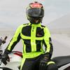 Herren Damen Sommer Stil Atmungsaktive Motorradjacke Nacht Hohe Sichtbarkeit Motorrad Reitmantel mit 5 Stück Protektoren JK-21