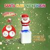 Santa Claus Fidget Toy Keychain Battery Type With Sound & Led Lights Keyboard Clicker Stress Relief Christmas Gifts