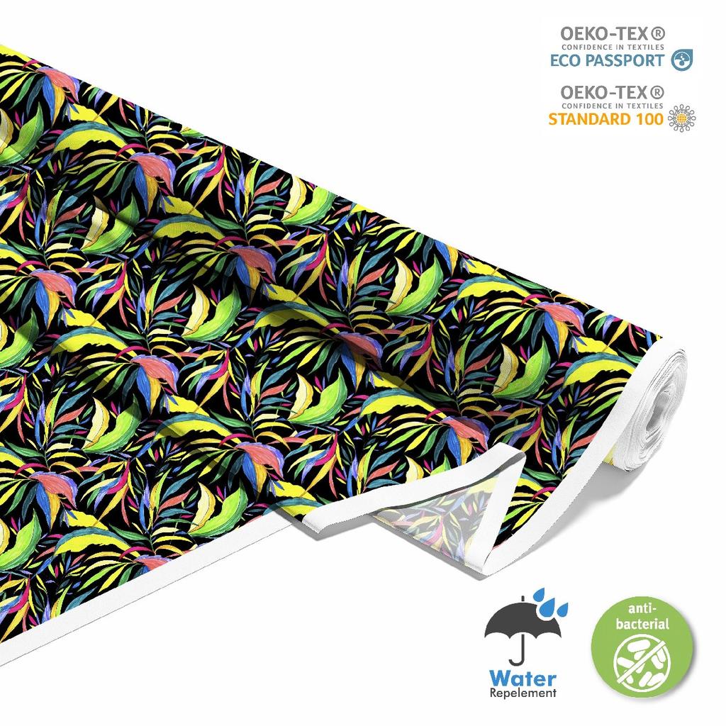 Outdoor Dekostoffe Oxford - Motiv Bunte Blätter 2 I Dx717