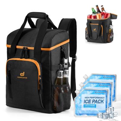 Odoland 22L Insulated Soft Cooler Cooling Includes 3 Ice Packs and a Bottle Large Cooler Delivery Bag Backpack, Box, 16-Hour Capacity, 4-Layer