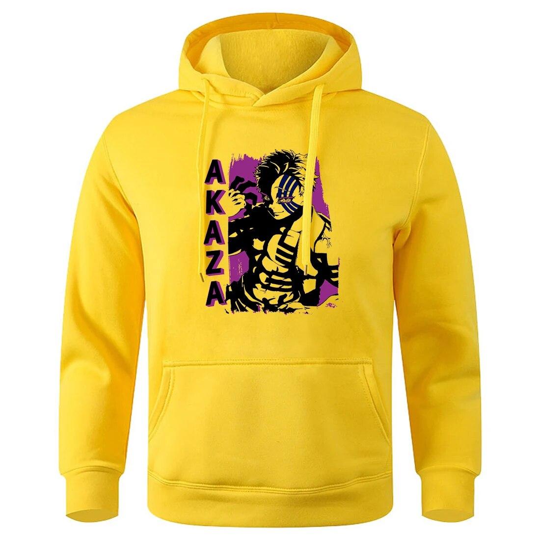 

Demon Slayer Akaza Printing Unisex Hoodie Прості індивідуальні світшоти Модні осінні пуловери Harajuku Loose Unisex Sportswear S
