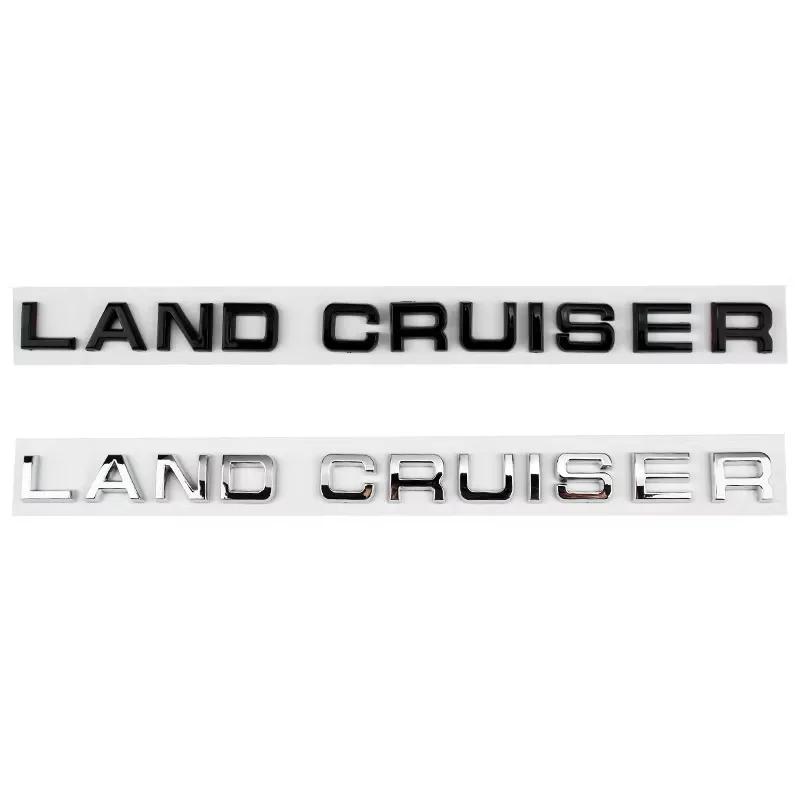 Land Cruiser 3D ABS Letters Sticker Hood Emblem Badge Exterior Modification For 2021-2023 Toyota Land Cruiser 300 LC300  VXR GXR