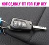Flip 3-Tasten-Silikon-Schlüsselhülle für Toyota Corolla Hilux Avensis Prado Fortuner RAV4 Protect Cover