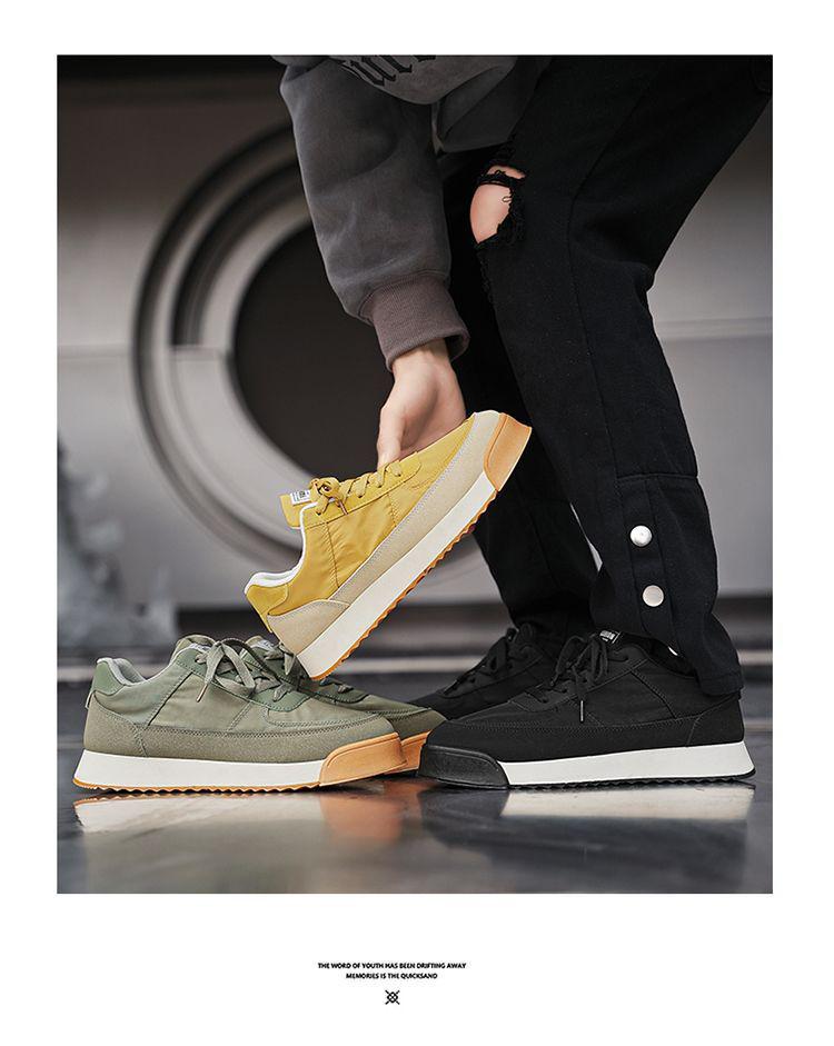 Forrest Gump Men's Breathable Summer Casual Sneakers with Thick Sole and Height Boost