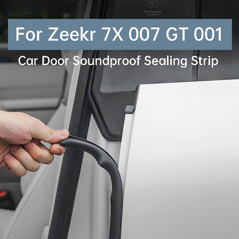 For Zeekr 7X 007 GT 001 Car Door Seal Strip B Pillar Dustproof Sound Insulation Weatherstrip Auto Interior Accessories