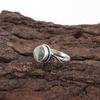 Moss Agate Gemstone Ring Jewelry, 925 Solid Sterling Silver Ring Jewelry, Handmade Artisan Jewelry For Wedding Gift