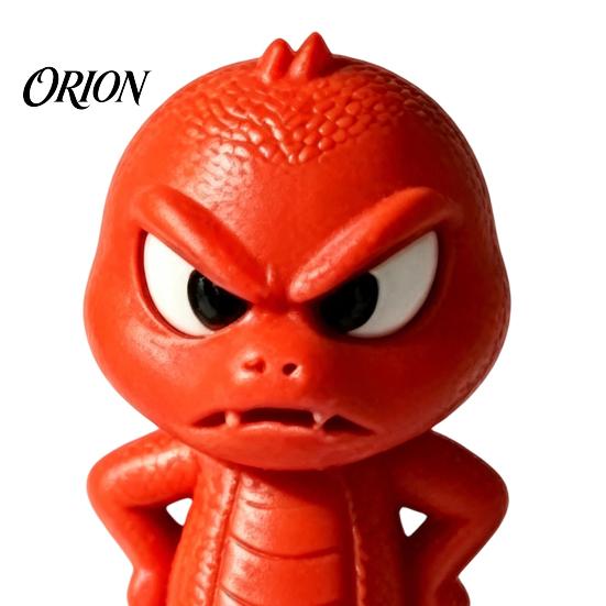 Miniature Snake Statue 3D Printed Ornament, Cartoon Angry Little Figurine, Figurine Durable PLA Desktop Decoration for Home Office Desk Display Unique