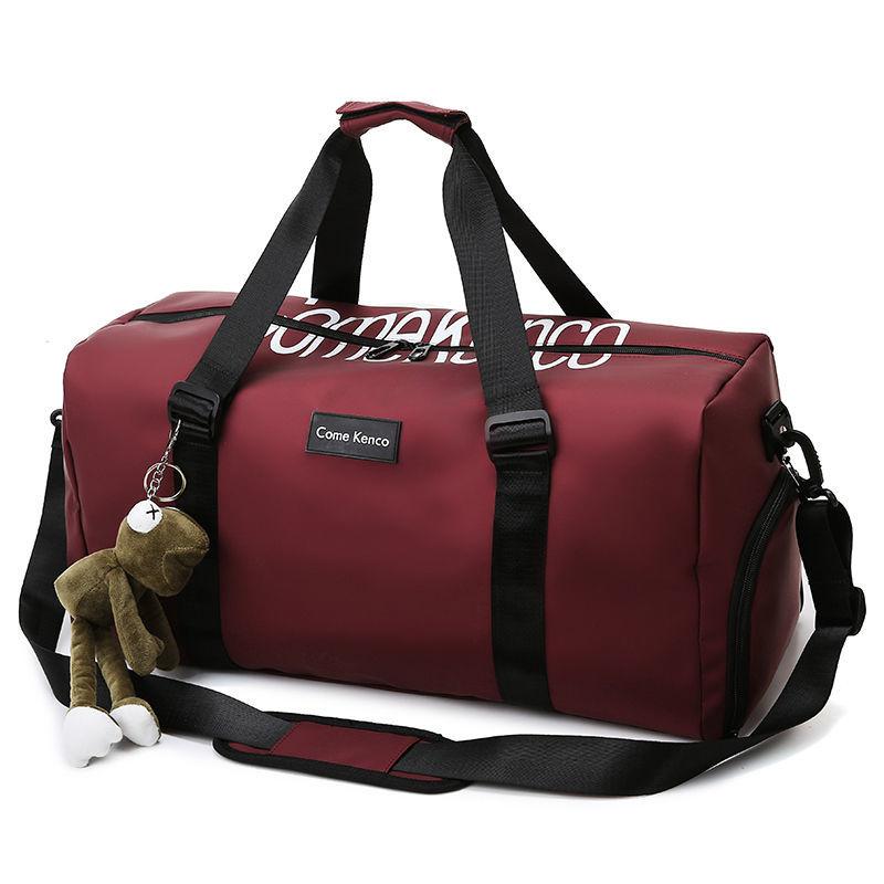 

Спортивная сумка для фитнеса с разделением на сухую и влажную погоду, дорожная сумка на короткие расстояния, мужская портативная студенческая дорожная сумка большой вместимости, женская красный