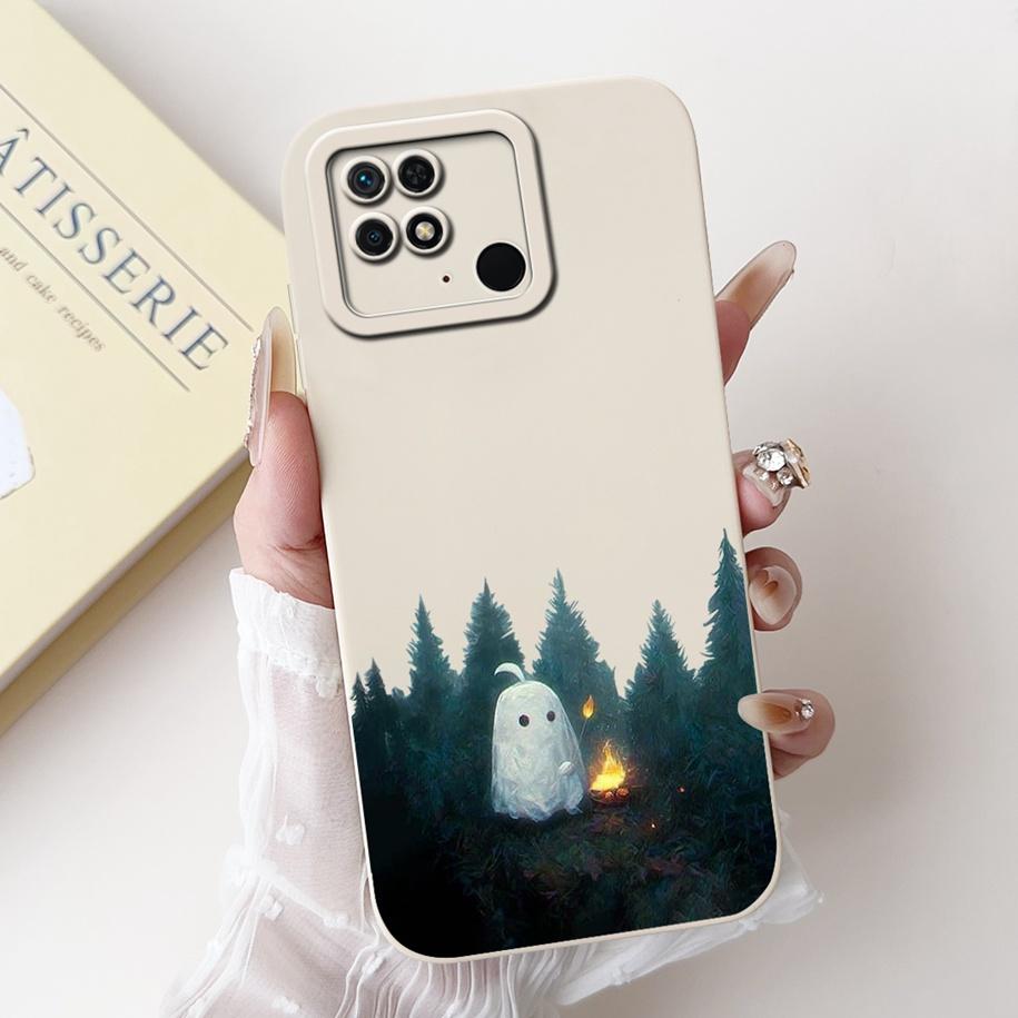 For Xiaomi Redmi 10C Case Cute Panda Rabbit Cartoon Matte Back Cover For Xiaomi Redmi 10 Power Shockproof Bumper Redmi10C Fundas