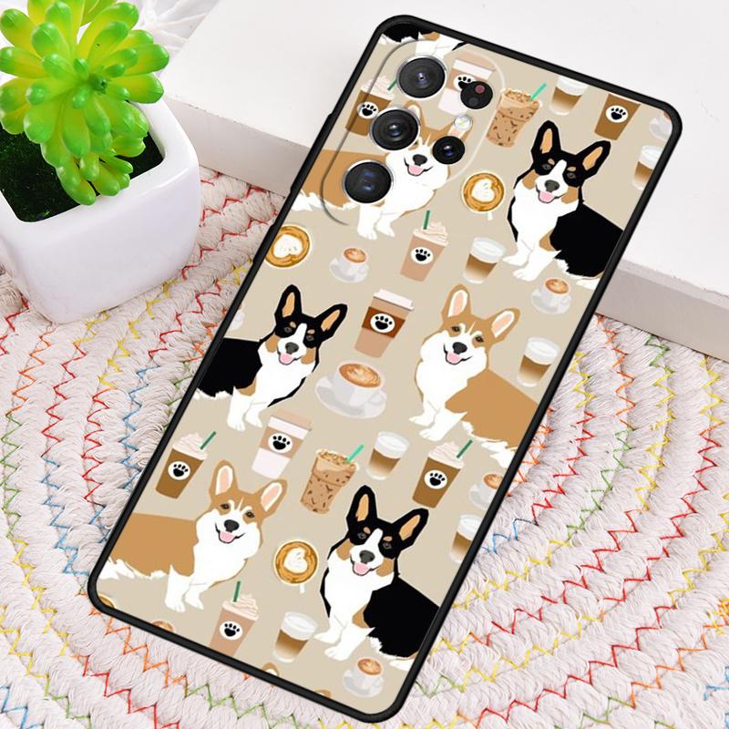 Welsh Corgi Collage TPU Phone Case For Samsung Galaxy note 10 pro S26 S25 S24 S23 S22 Ultra Plus S21 FE S20 Shockproof Cover