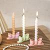 Innovative Silicone Mold Stylish Bowknot Shape Silicone Candle Holder Mold for DIY Crafting and Home Decoration