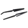 2pcs Reverse Tweezers Black Stainless Steel Silicone Craft Tweezers for Professional Nail Technicians and Personal Home