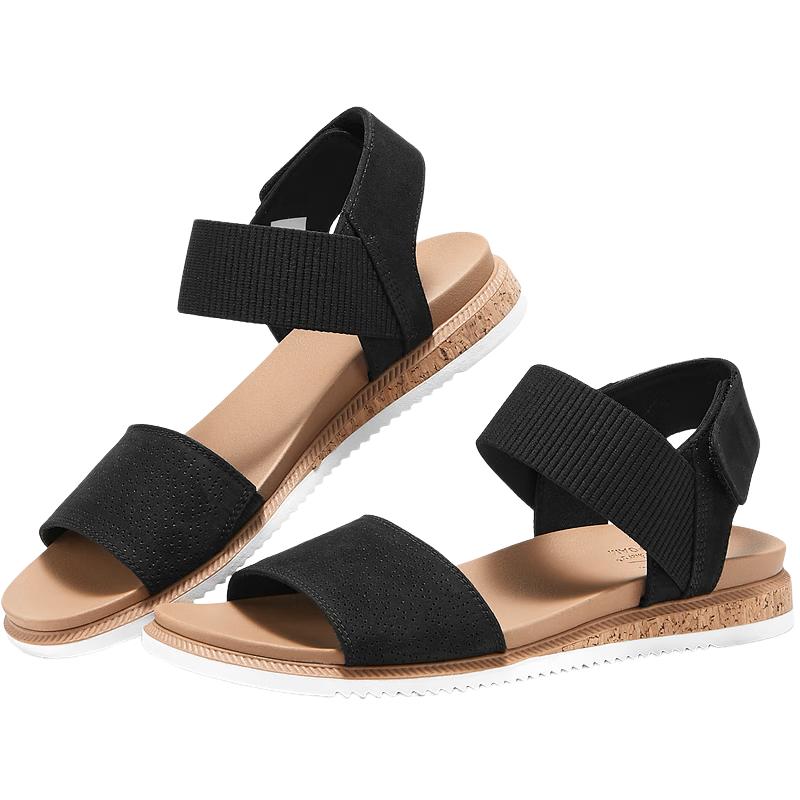 Skechers Women s Cushioned Wedge Casual Sandals 36