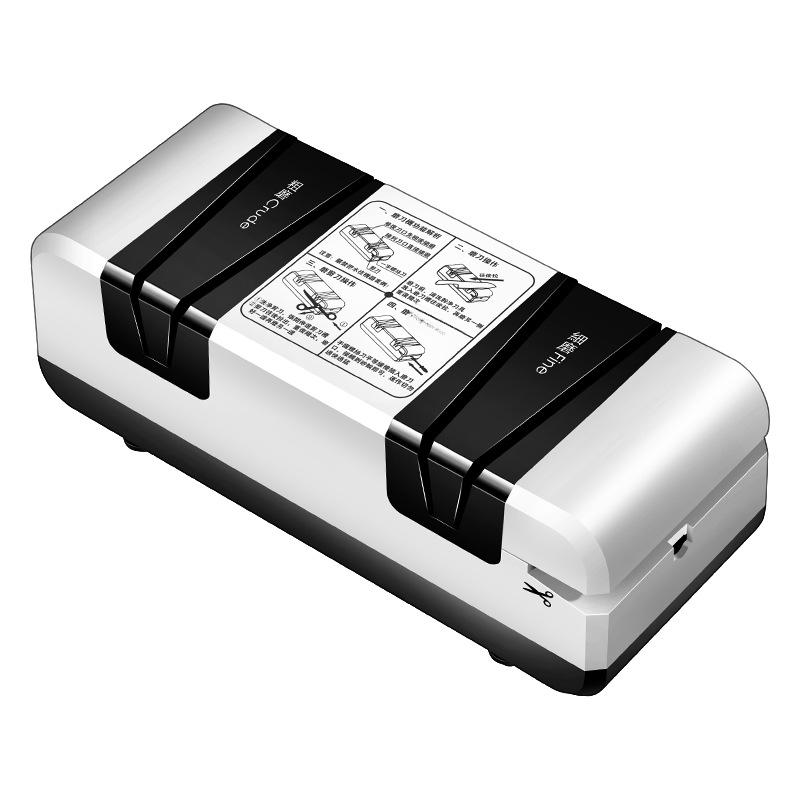 Automated Multi-Use Electric Knife Sharpener with Diamond and Jade Components