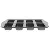 Non-Stick Mini Loaf Brownie Pans 8-Cavity Muffin Dessert Tray Carbon Steel Cake Mold  Kitchen Use