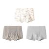 Cueca boxer de algodão para meninos Balabala 3 unidades