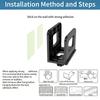 Heavy Duty Plastic And Metal Wall Mount Stand For WiFi Router And Networking Devices