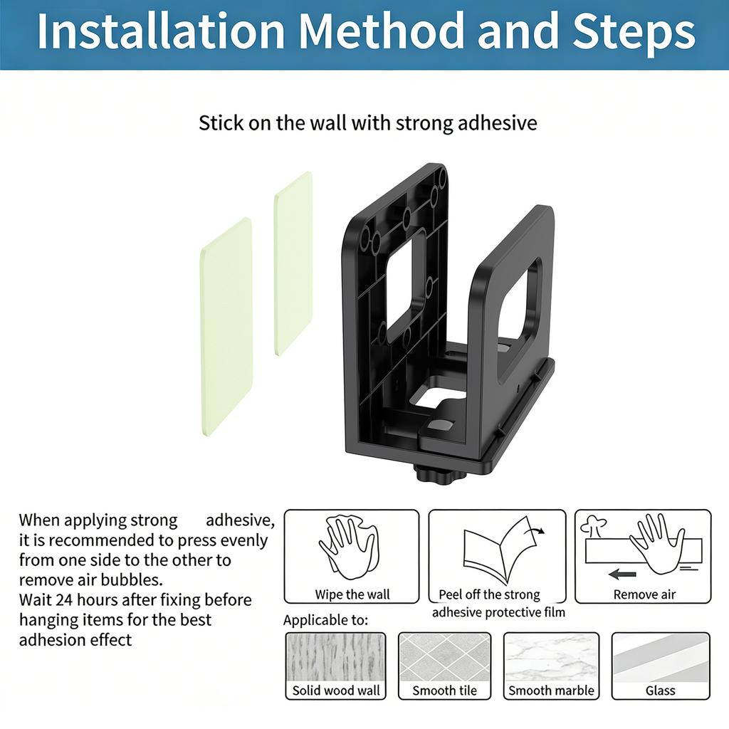 Heavy Duty Plastic And Metal Wall Mount Stand For WiFi Router And Networking Devices