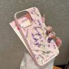 Non-Slip Lavender Flowers Silicone Case For Iphone 17 15 Plus 14 13 12 11 16 Pro Max Comfort Grip Phone Cover