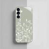 Small Fresh Flower Glass Phone Case Suitable for Samsung Galaxy S26 S25 S24 S23 S22 S20 FE/Ultra/Plus Anti Drop Back Cover