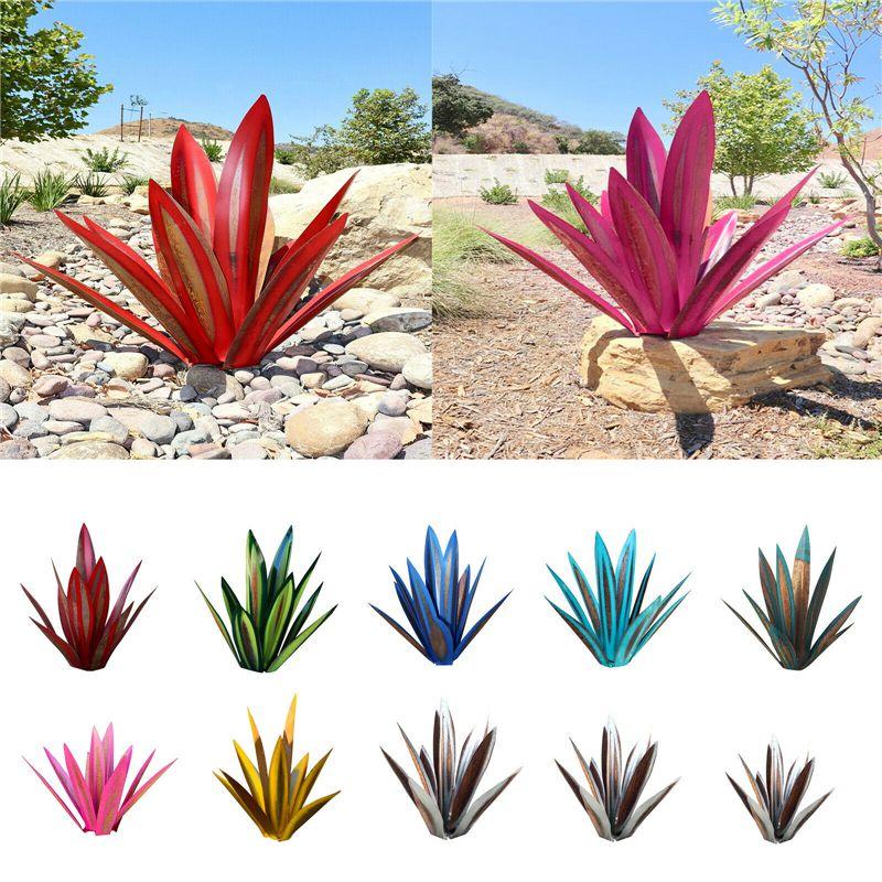 Unique Metal Tequila Rustic Agave Plant Sculpture For Garden And Home Enhancements