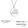 Collana con ciondolo a forma di lettera "Mama" per donna, in acciaio inossidabile, girocollo, alla moda, regalo per la festa della mamma.