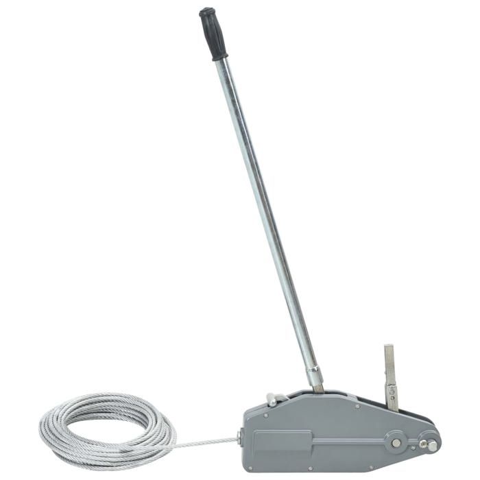 VidaXL Cable Lifting Winch Pulling Hoist Hand Winch Traction Winch Tension Wire Rope Pulling Hoist 146677