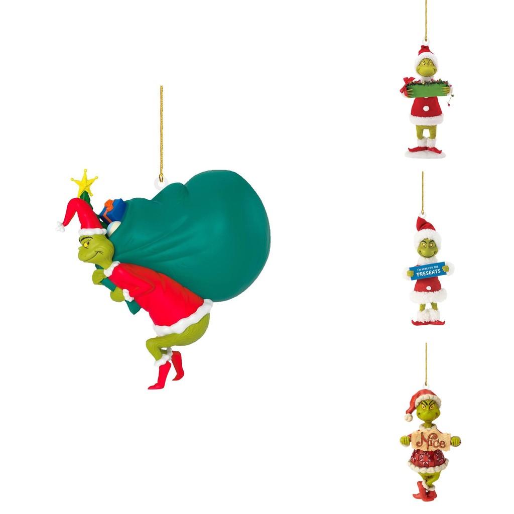 Creative Grinch Christmas Tree Decorative Acrylic Car Hanging Ornament For Holiday Cheer