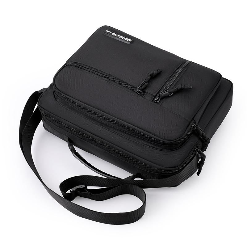 Men's Large Capacity Waterproof Shoulder Bag – Wear-Resistant Crossbody Messenger with Multi-Pockets for Business