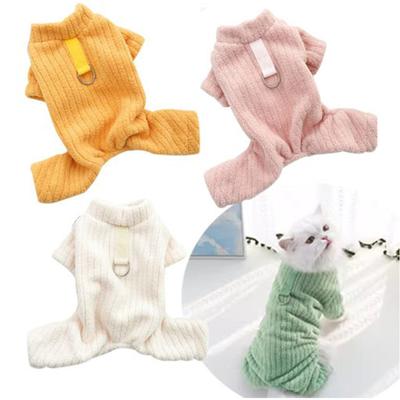 Winter Pet Plush Dog Jumpsuit Warm Dog Overalls Fashion Puppy Pajamas Cute Soft Jumpsuits Pet Outfits Chihuahua Dog Clothes