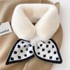 Scarf Women's Autumn and Winter Plush Cross Scarf To Keep Warm Imitation Rex Rabbit Fluffy Scarf