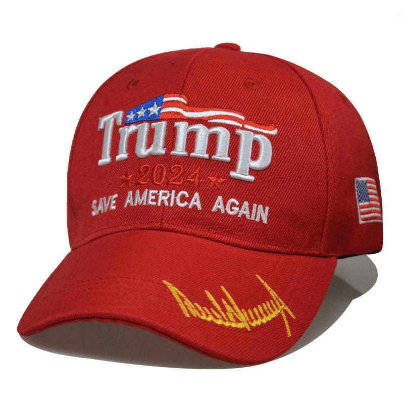 

Take Trump America Back Usa Signature 2024 Red Shadow Embroidered Cap Hat Save Red
