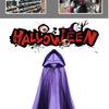 Halloween Grim Reaper Witch Hooded Cloak Costume for Cosplay and Role-Playing
