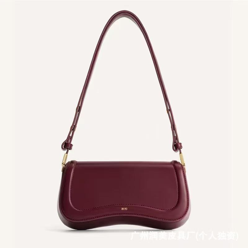 J Pudding Bag Niche Shoulder Bag Underarm Baguette Adjustment Single Shoulder Oblique Span Fashionable Retro Spring New Models