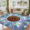 Borussia Dortmund Design Crystal Velvet Rug Soft Decorative Mat for Bedroom Entrance